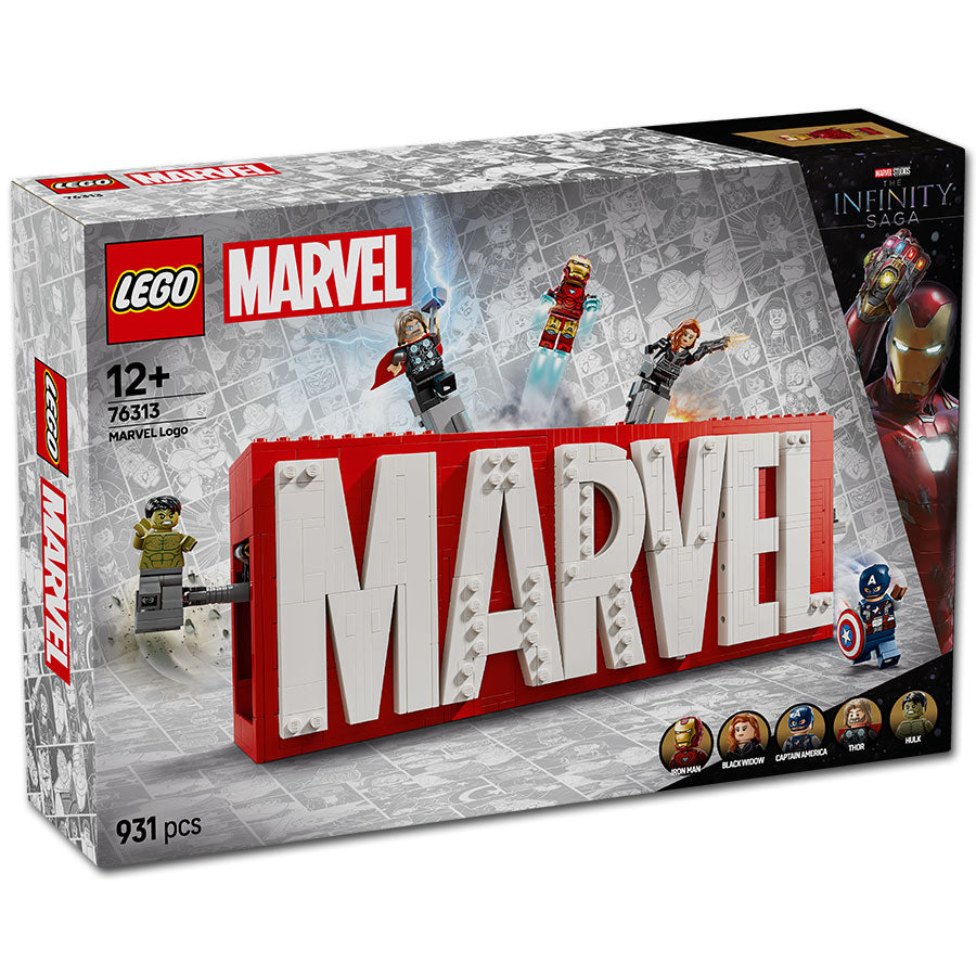 MARVEL Logo & Minifiguren