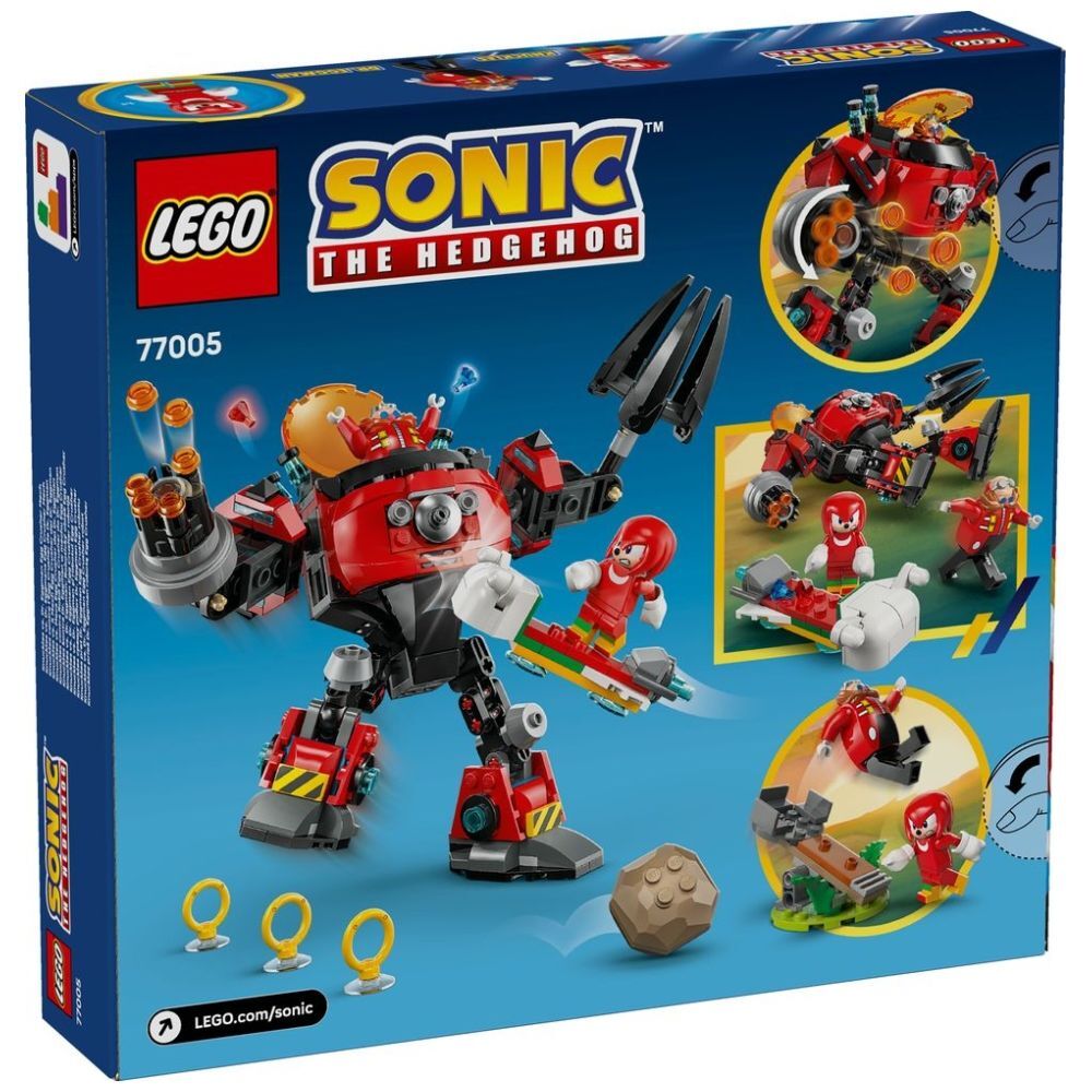 Knuckles contre le robot broyeur d'œufs du Dr. Eggman