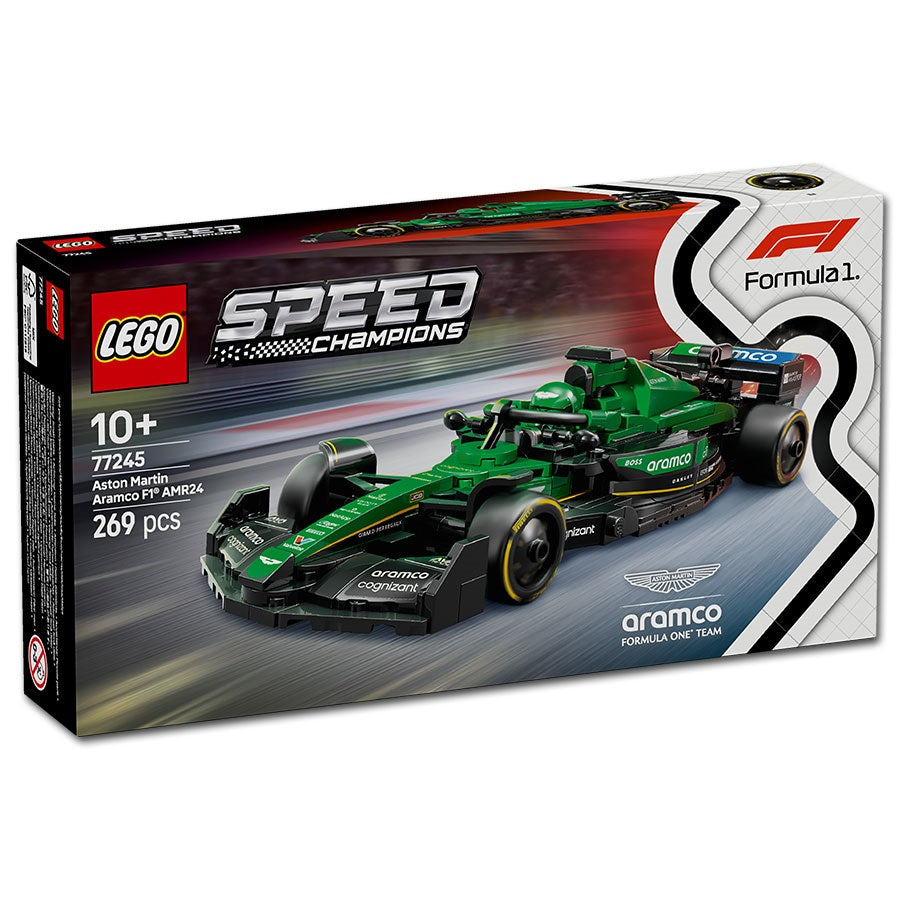 Voiture de course Aston Martin Aramco F1 AMR24