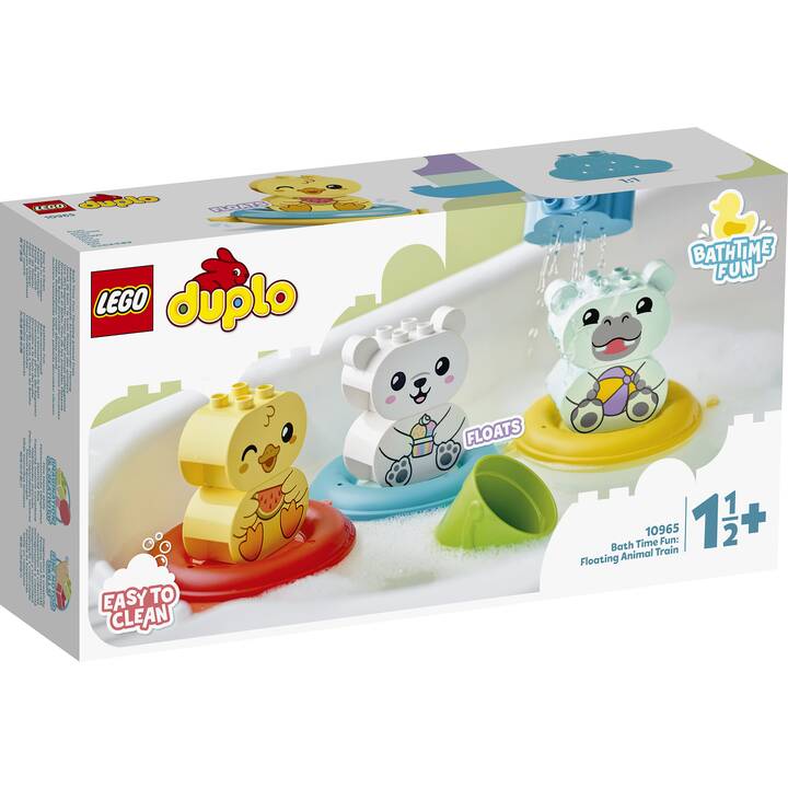 Badewannenspaß: Schwimmender Tierzug