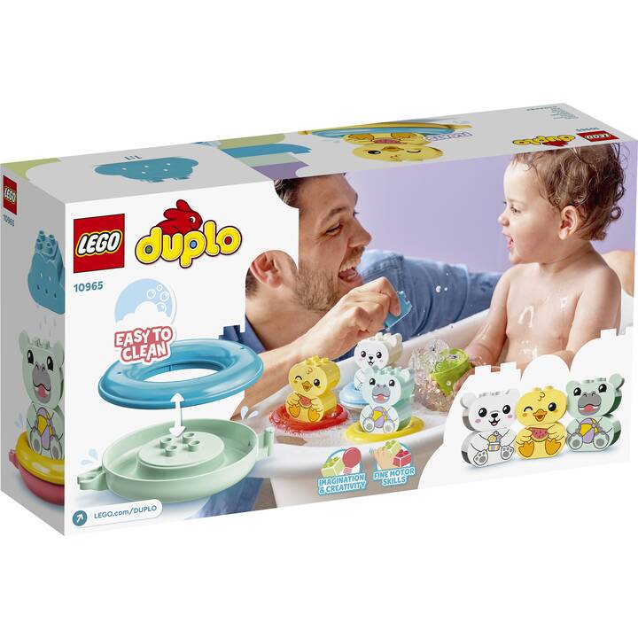 Badewannenspaß: Schwimmender Tierzug