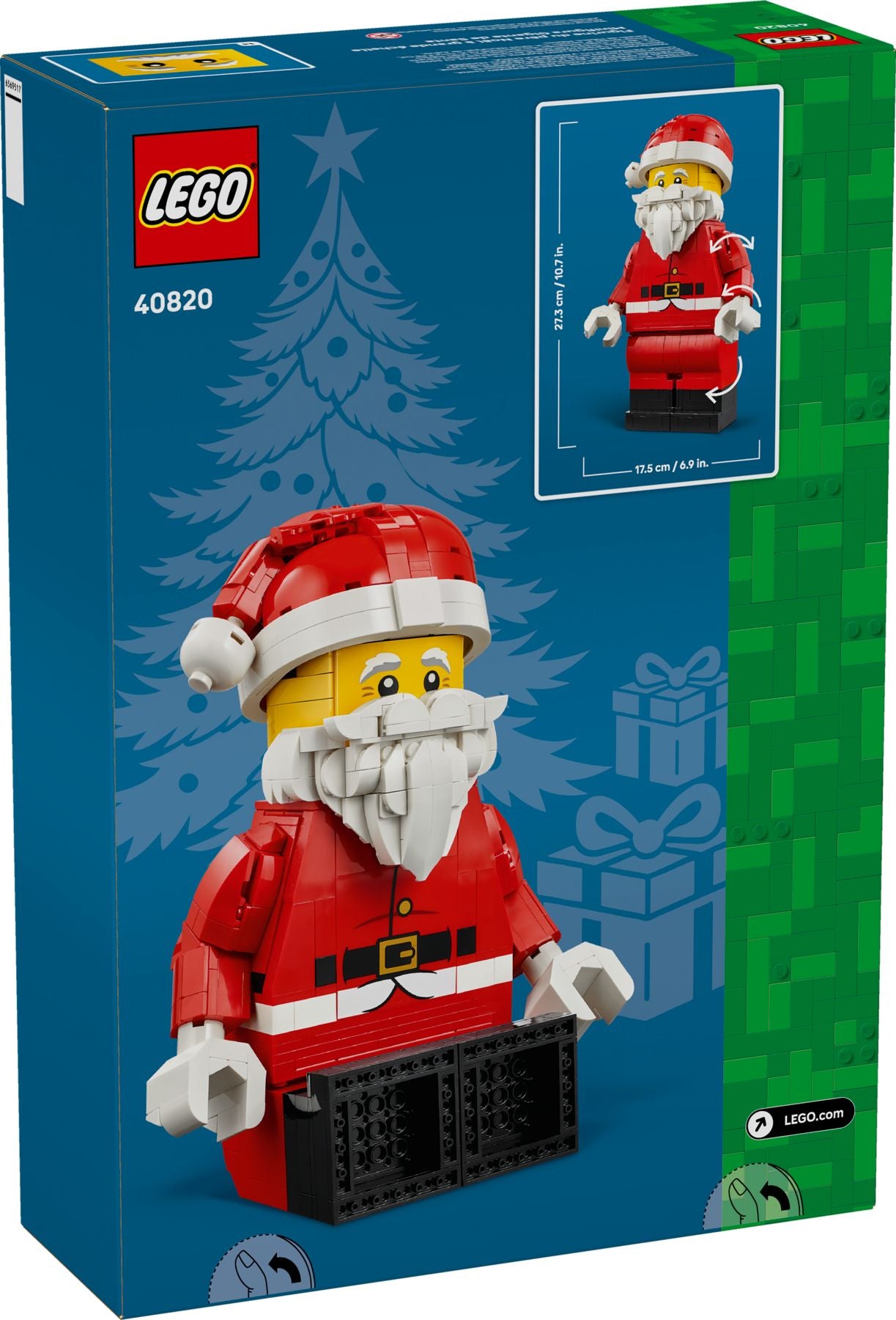 Grosse Weihnachtsmann-Minifigur