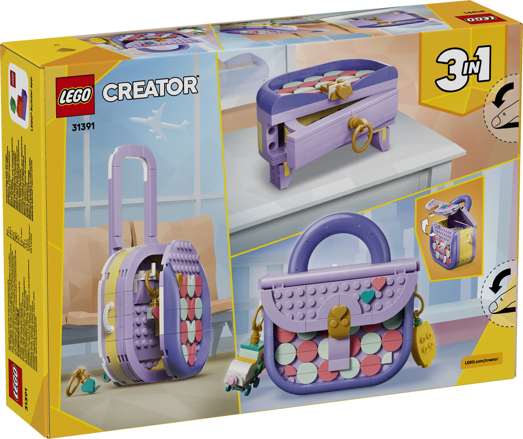 Fashionable bag with storage compartment