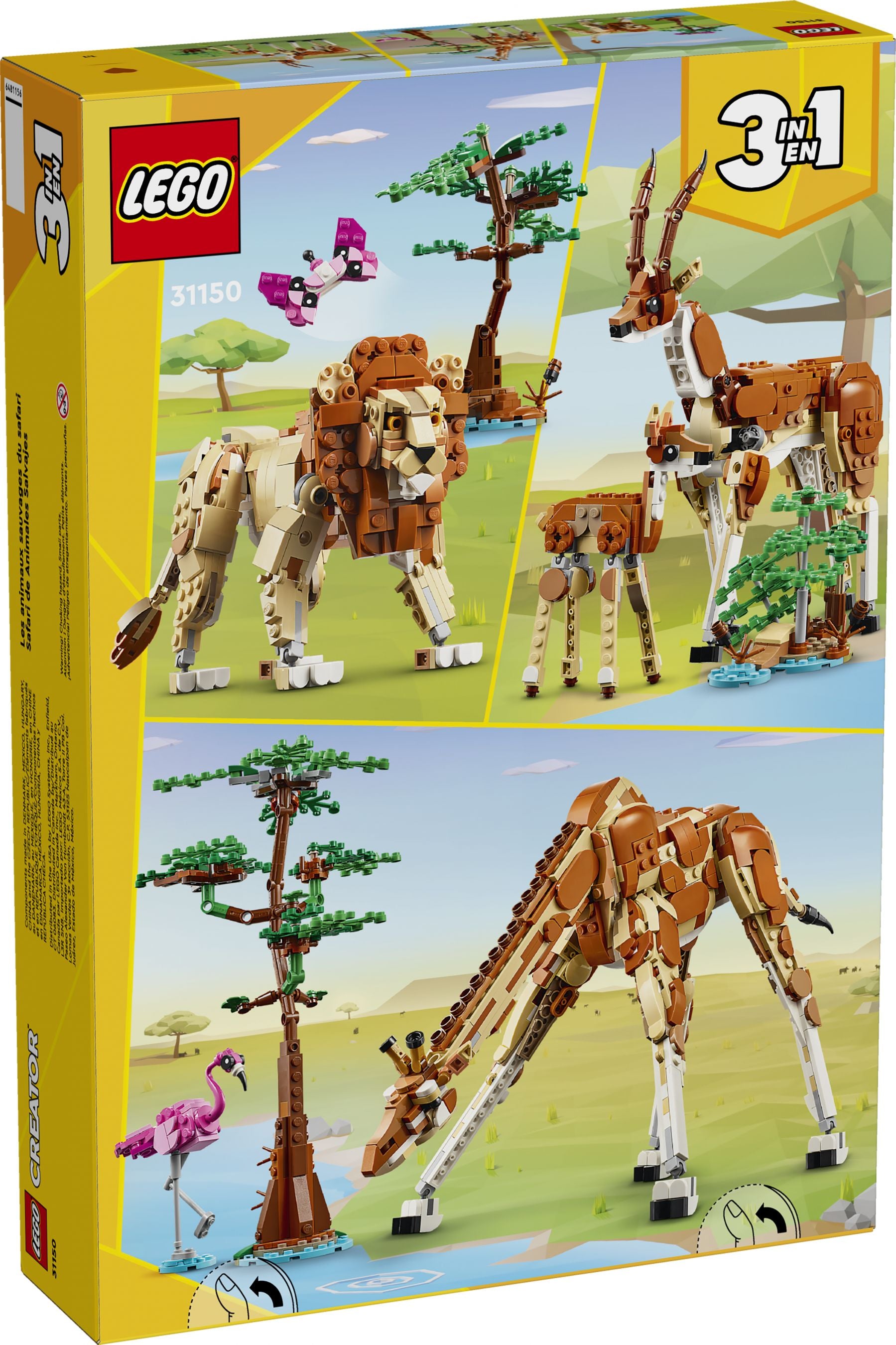 Ensemble Safari Animaux 3 en 1