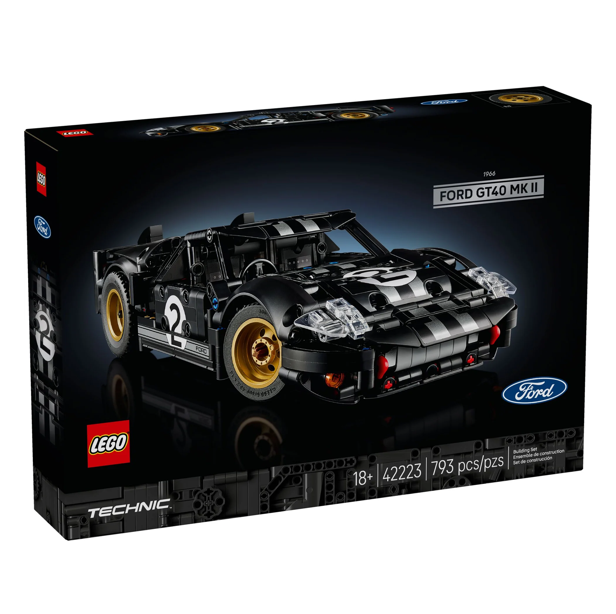 Voiture de course Ford GT40 MKII de 1966