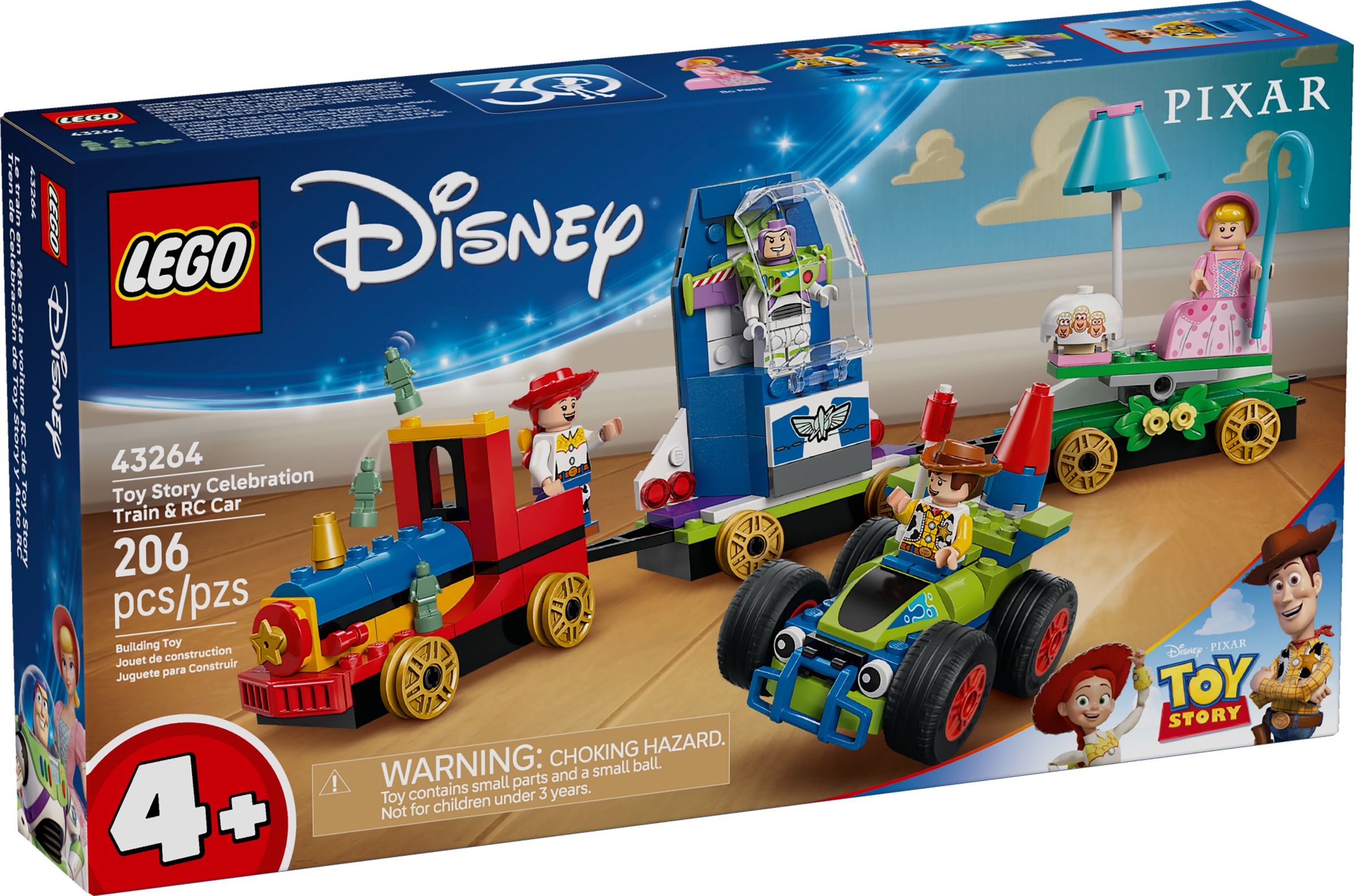 Le train de fête et la voiture télécommandée de Toy