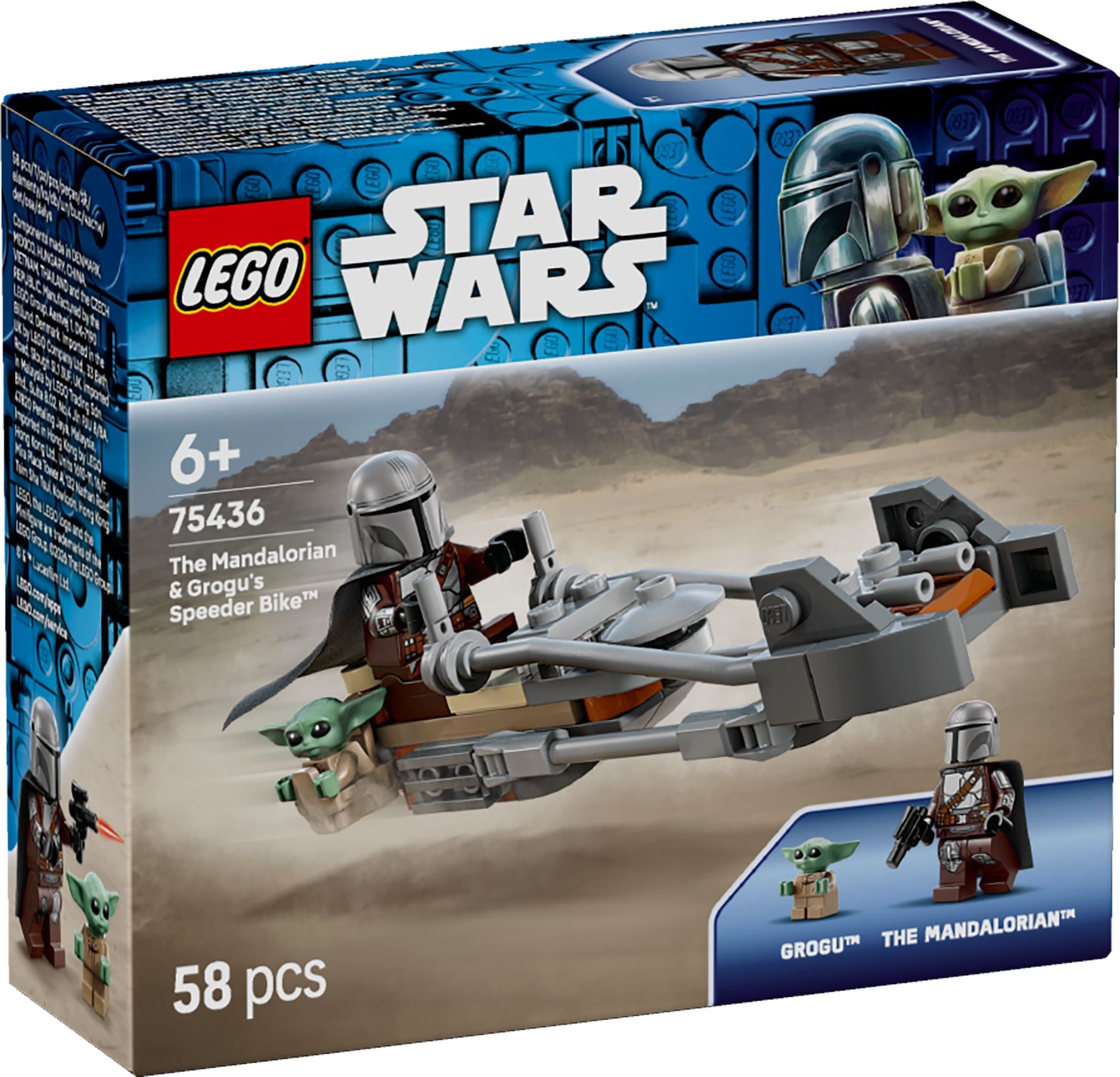 Der Mandalorianer und Grogu auf ihrem Speeder Bike™