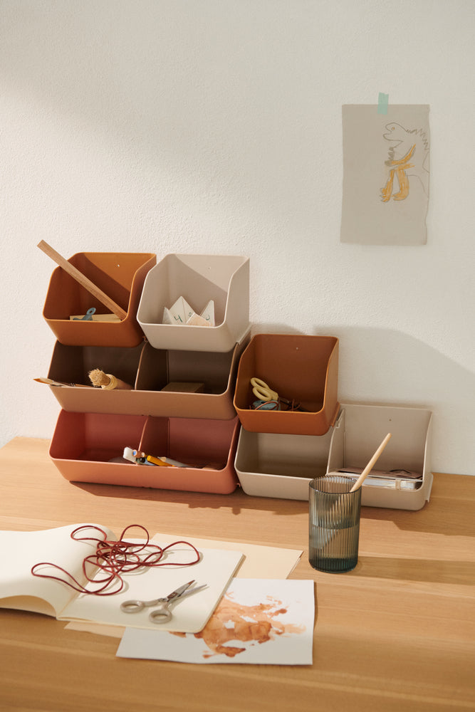 Organiseur de bureau Rosemary M, lot de 2, bleu baleine