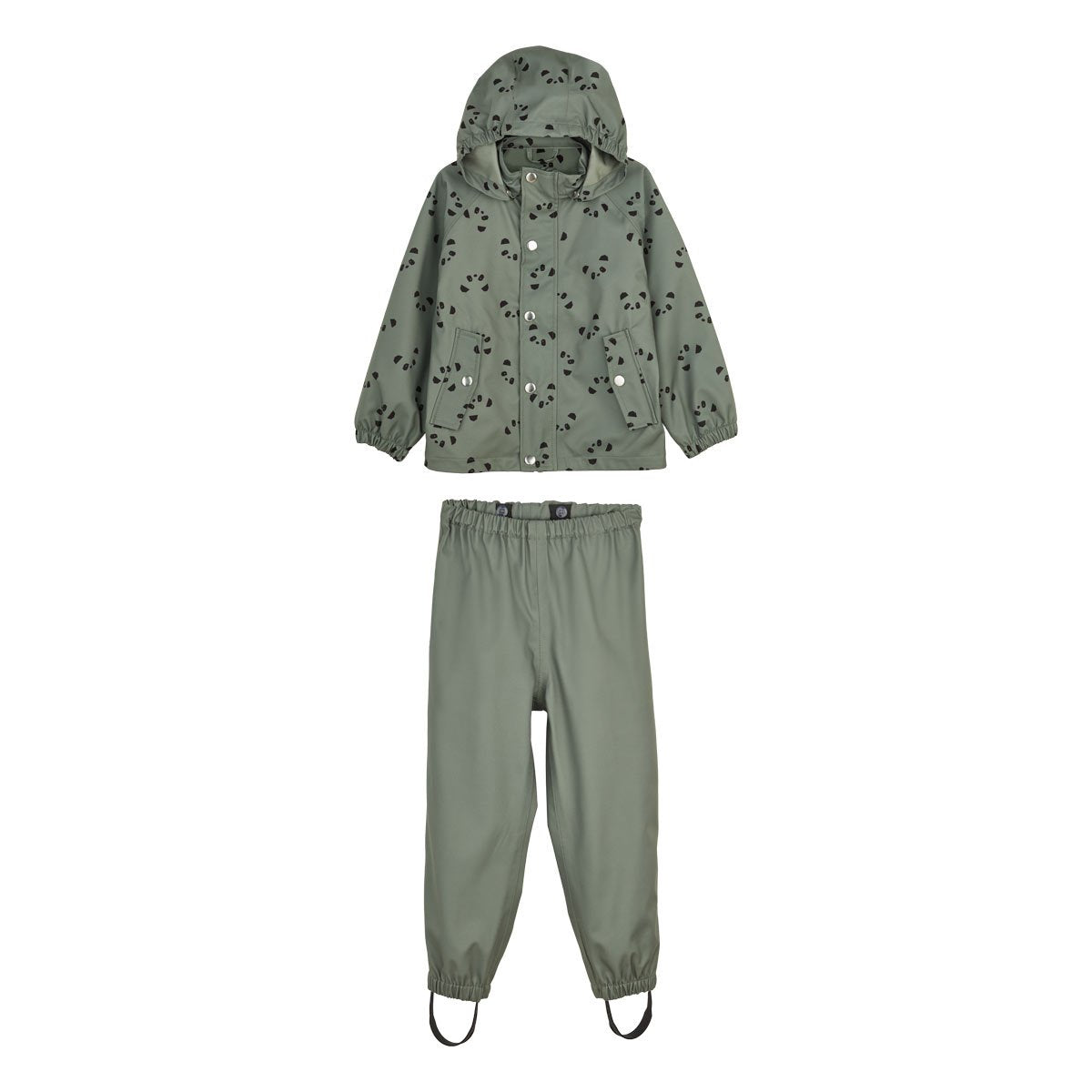 Parker Softshell Regenbekleidungsset Panda green
