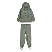 Parker Softshell Regenbekleidungsset Panda green