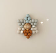 Lot de pailles en silicone Zoe, bleu multicolore