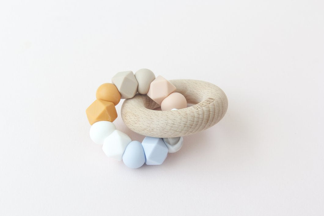 Lot de pailles en silicone Zoe, bleu multicolore
