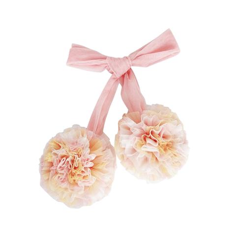 Deko PomPom pink gelb weiss