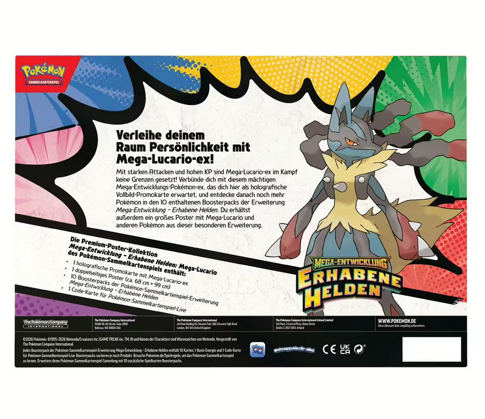 ME02.5 'Ascended Heroes' Premium Poster Collection Lucario