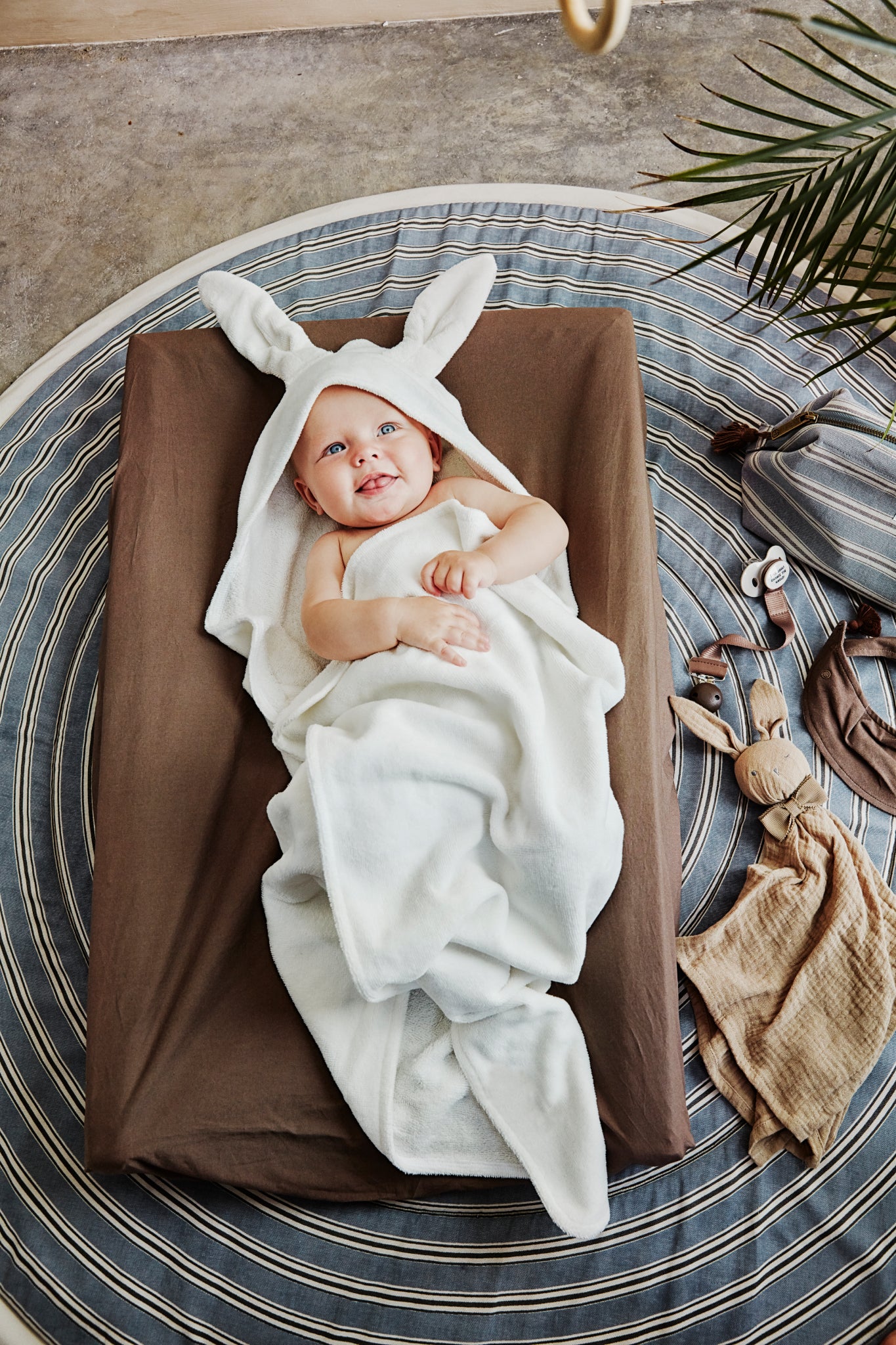 Serviette de bain à capuche Blanc vanille