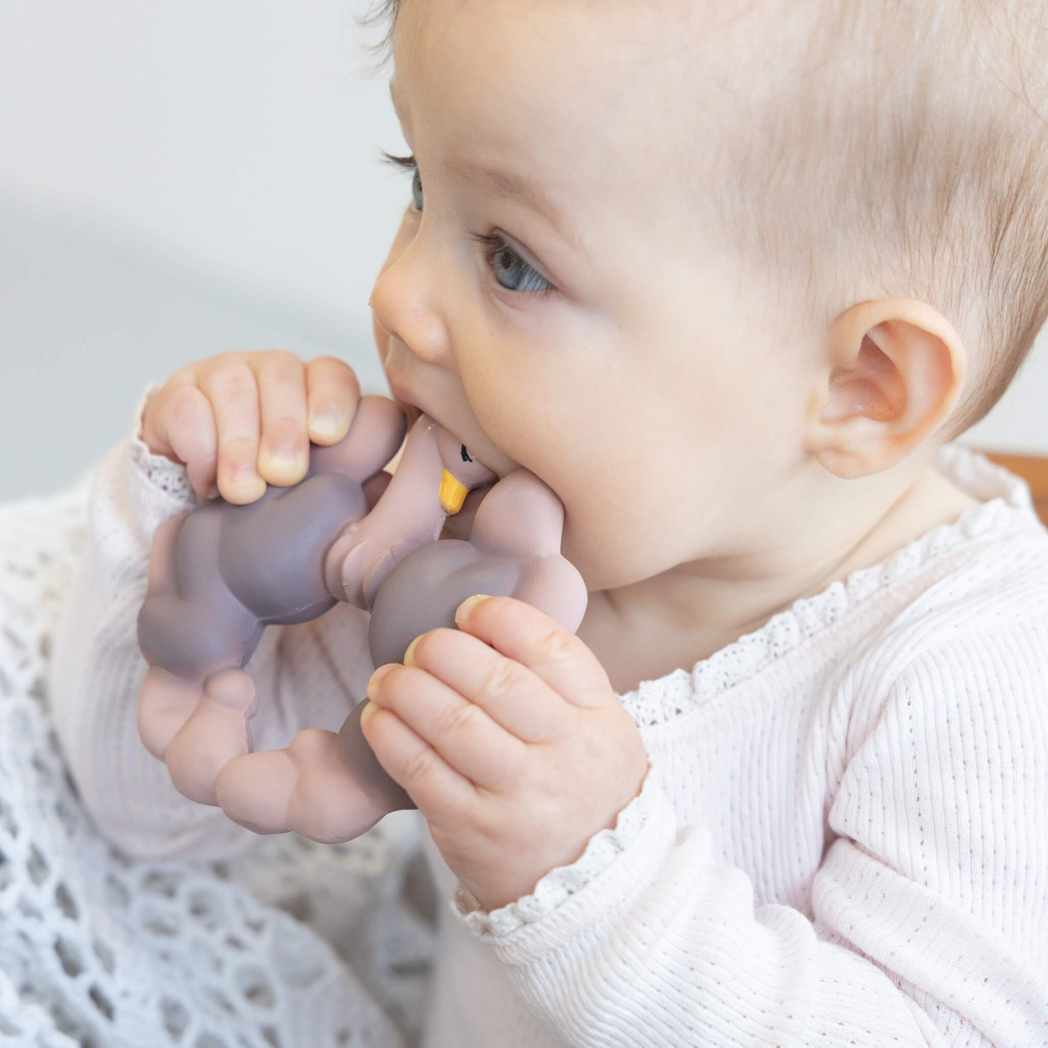 Lot de pailles en silicone Zoe, bleu multicolore