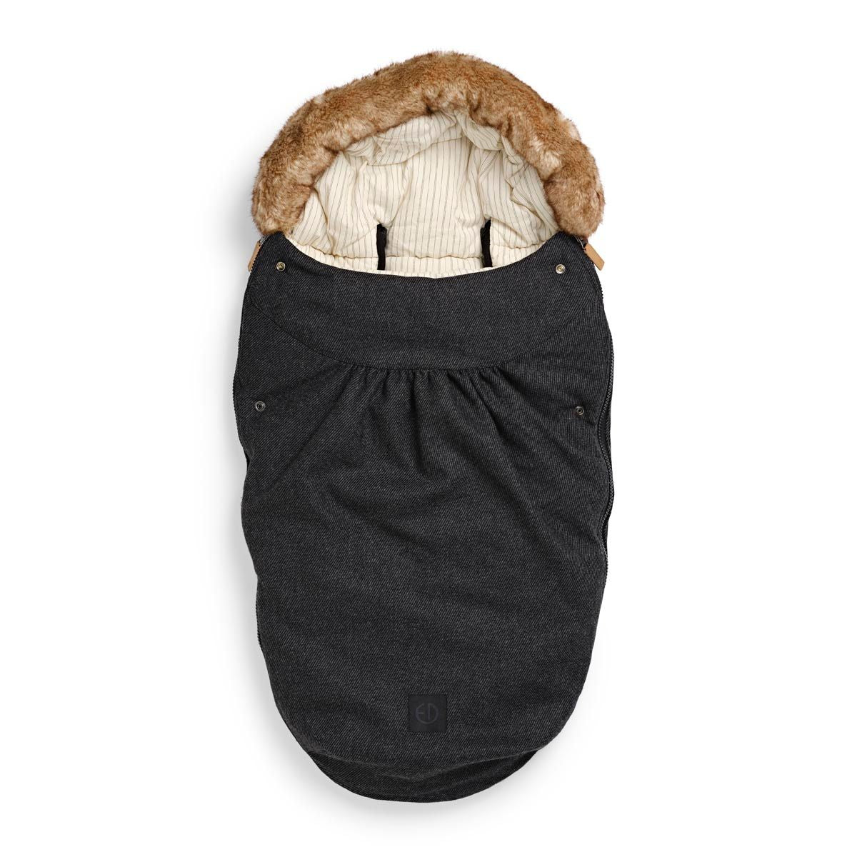 Fusssack Tweed mit Wolle