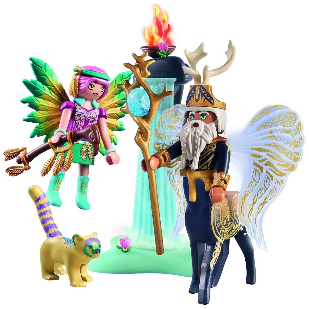 Abiatus avec la fée chevalier Hildi