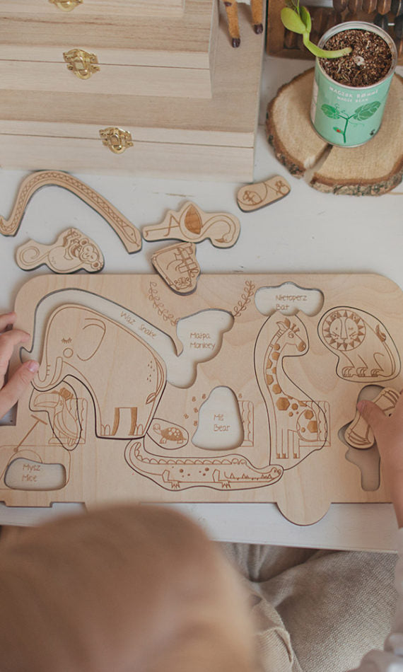 Holz Puzzle Bus (deutsch)