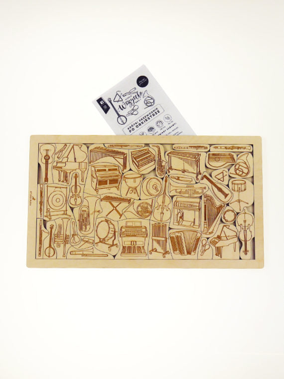 Holz Puzzle Instrumente (deutsch)