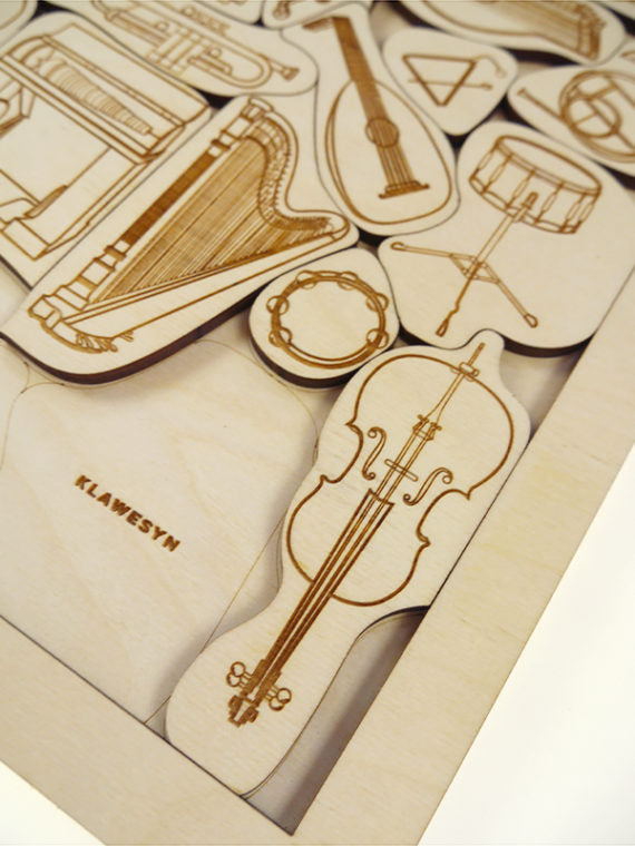 Holz Puzzle Instrumente (deutsch)