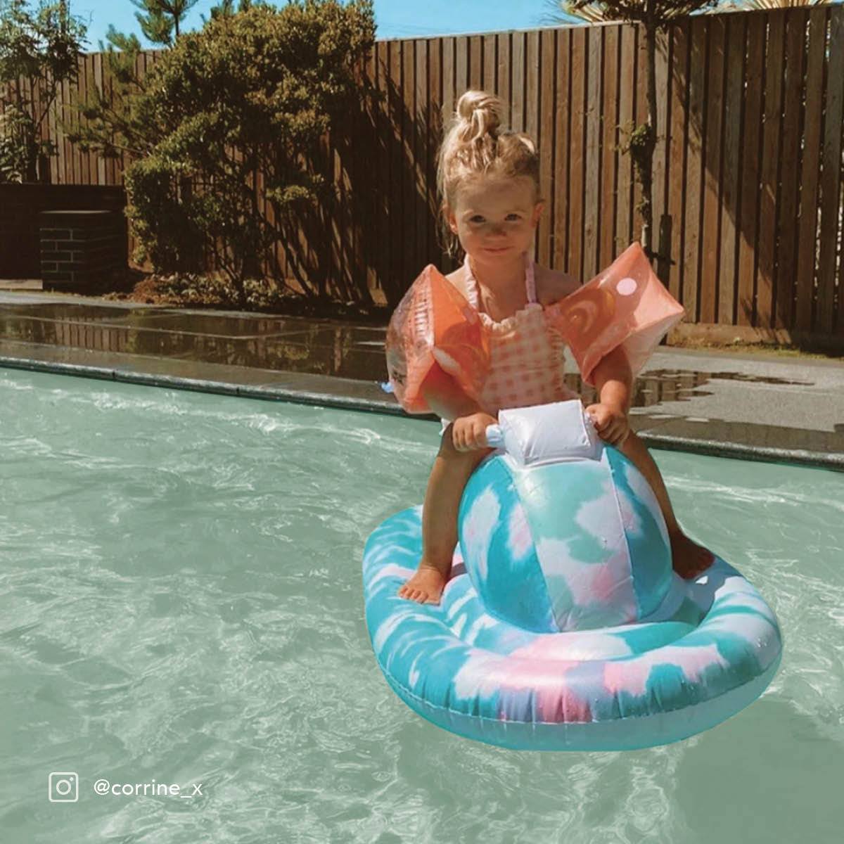 Lot de pailles en silicone Zoe, bleu multicolore