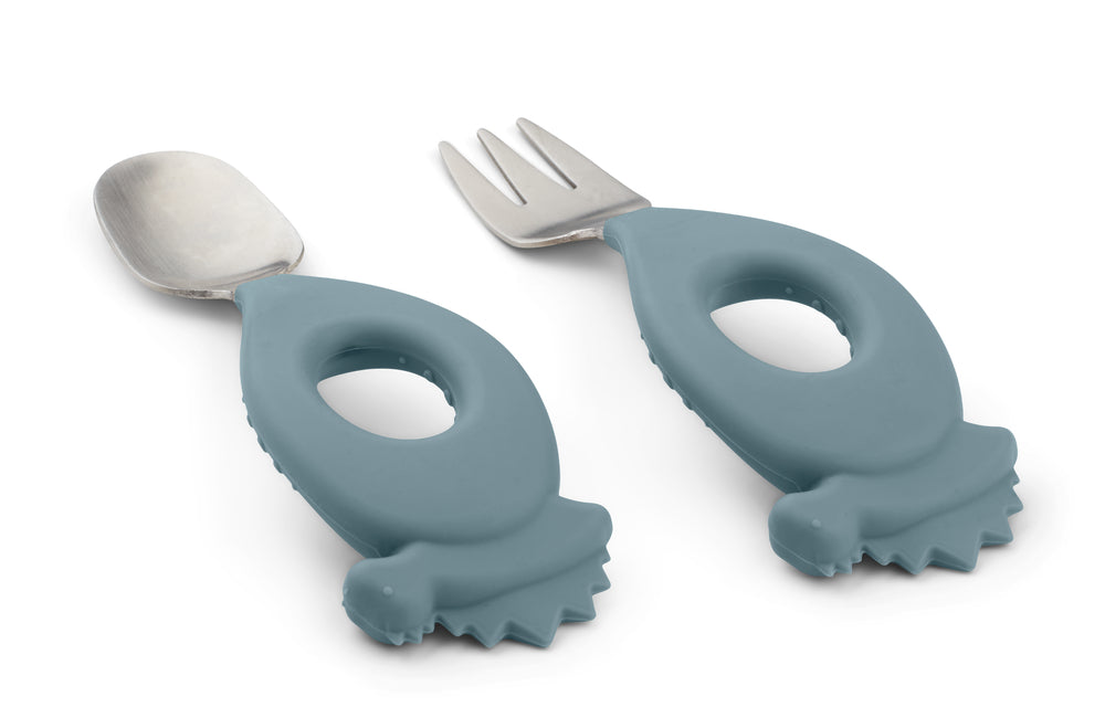 Stanley Babybesteckset Dino Whale Blue