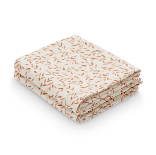 Muslin 2er Set Caramel Leaves