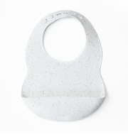 Silikon Lätzchen Weiss Speckle