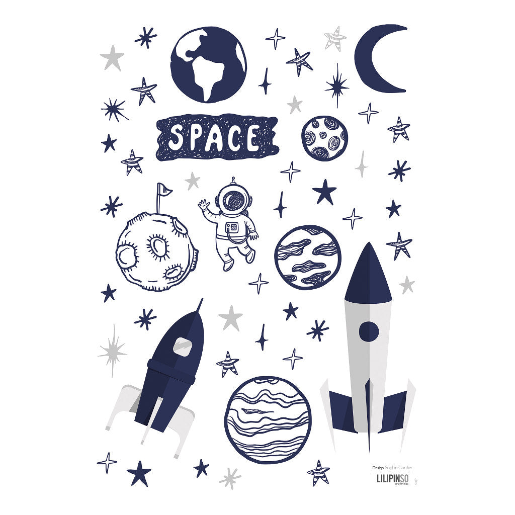 Wandsticker Space