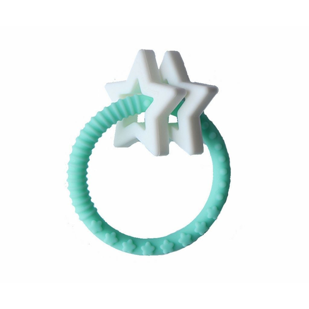 Lot de pailles en silicone Zoe, bleu multicolore