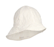 Sunneva Sun Hat Stripes Crisp White