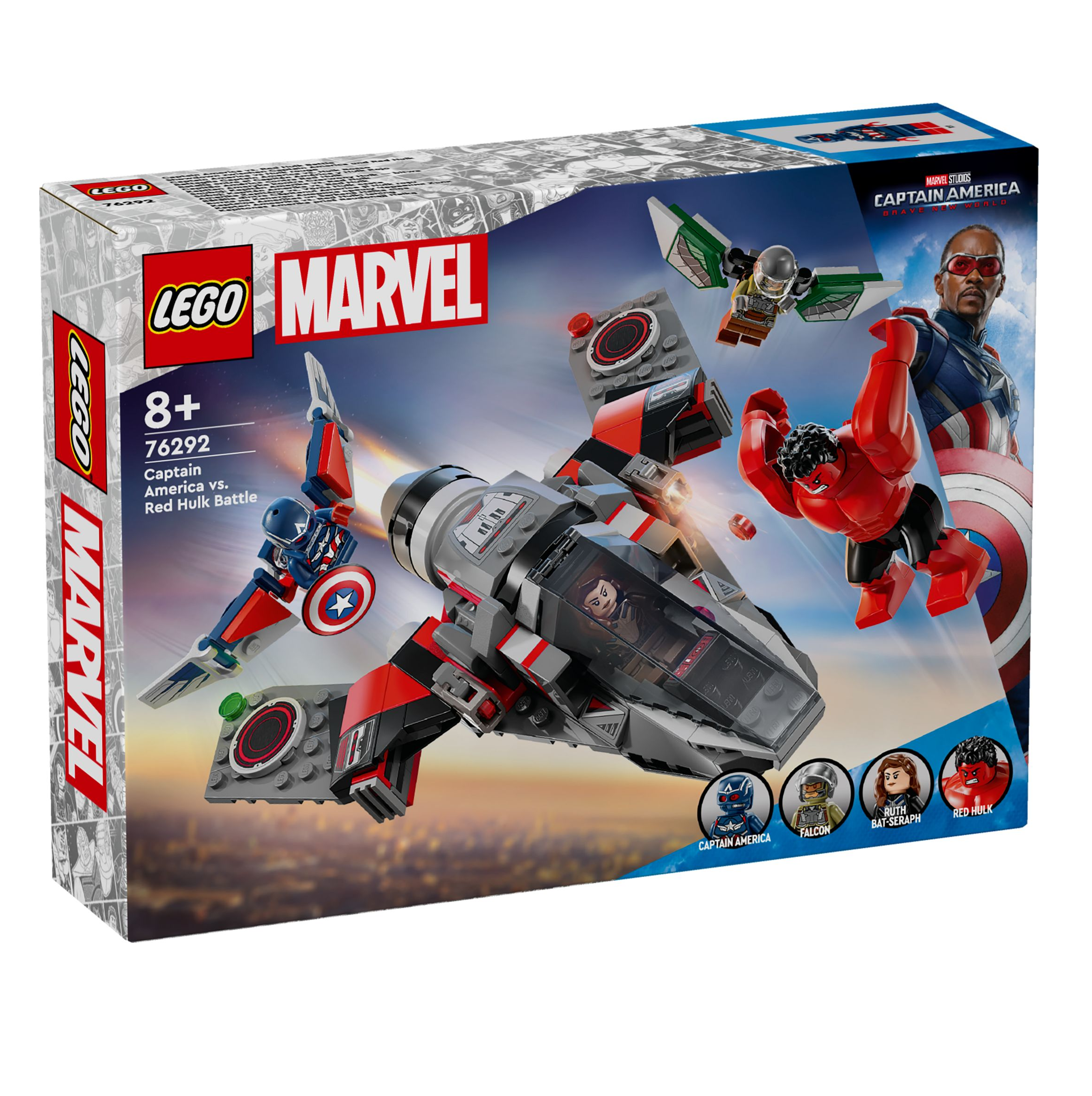 Showdown between Captain America and Red Hulk