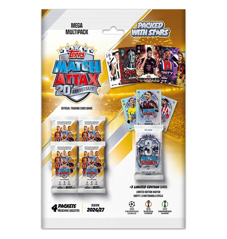 UEFA Champions League Club Competition Match Attax 2026/2027 – MEGA MULTIPACK