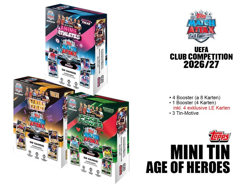 UEFA Champions League Club Competition Match Attax 2026/2027 – MINI TINS