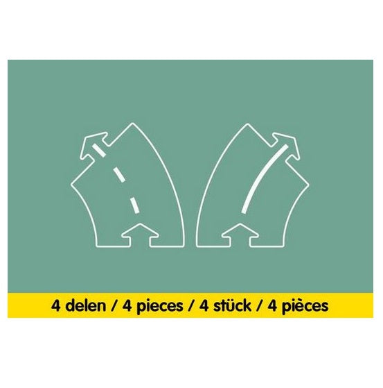 Jeu de 4 courbes