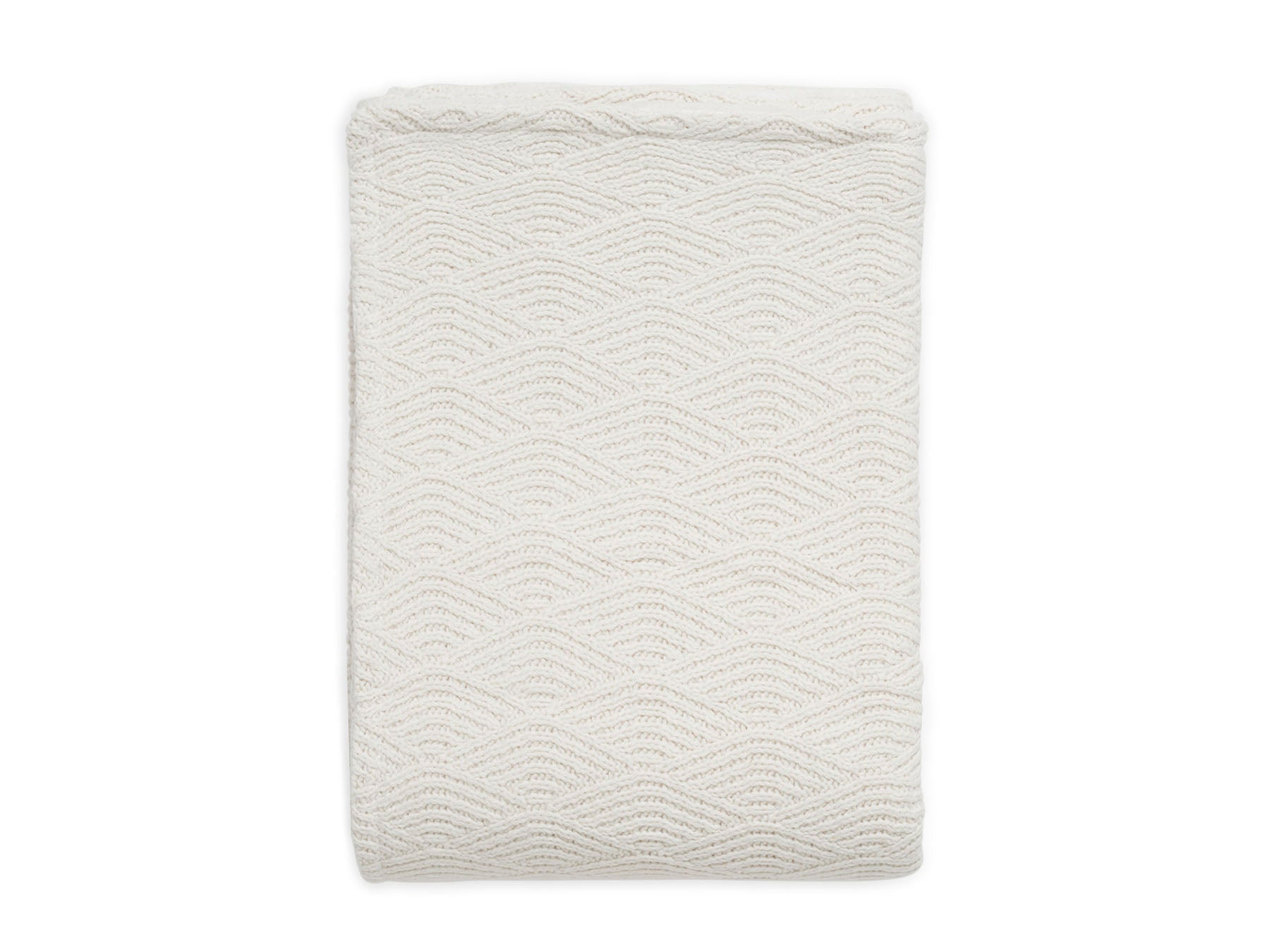 Strickdecke River Cream White dick