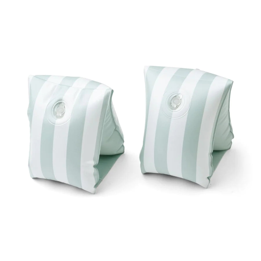 Shirley Schwimmflügel Streifen Mint Creme