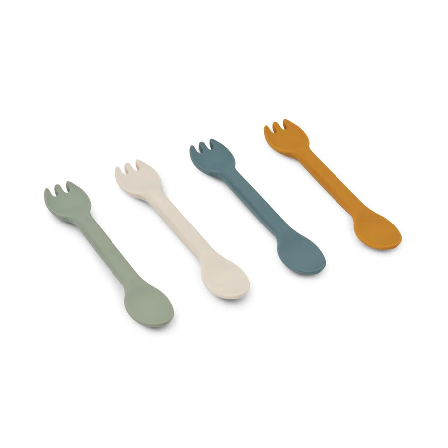 Ensemble de couverts pour bébé Jan, vert faune