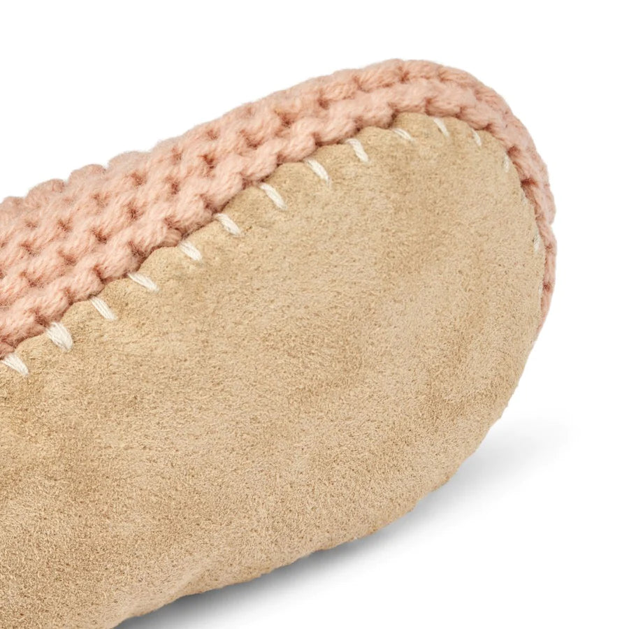 Chaussons tricotés pour bébé Vigge Rose