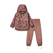 Parker Softshell Regenbekleidungsset Dark Rose