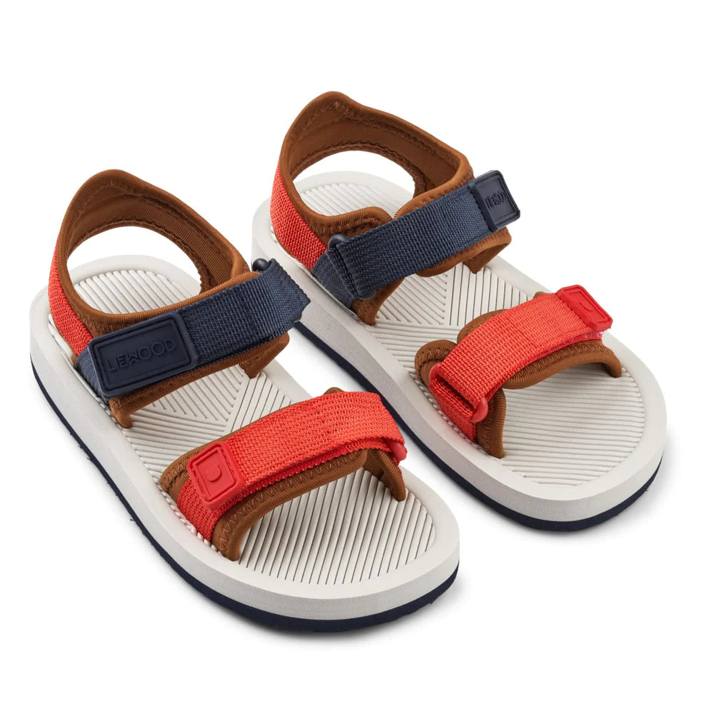 Monty Sandale extraleicht Midnight Navy Red