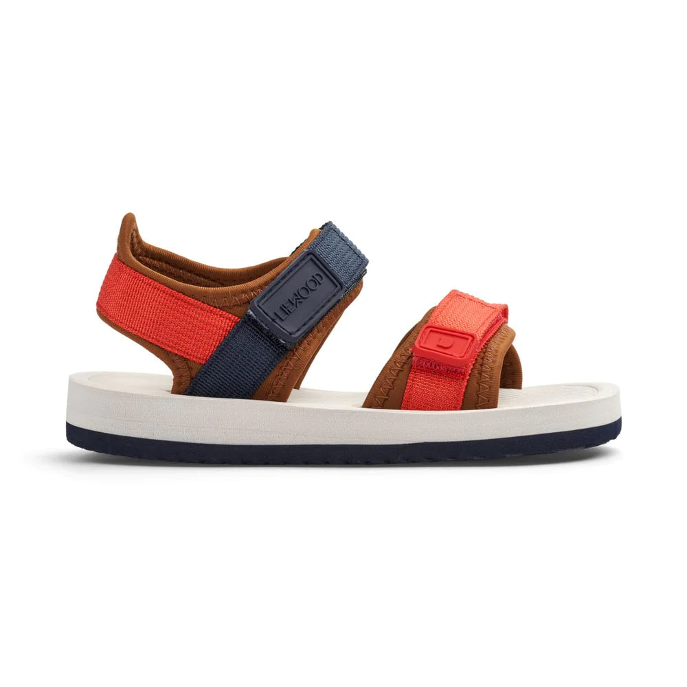 Monty Sandale extraleicht Midnight Navy Red