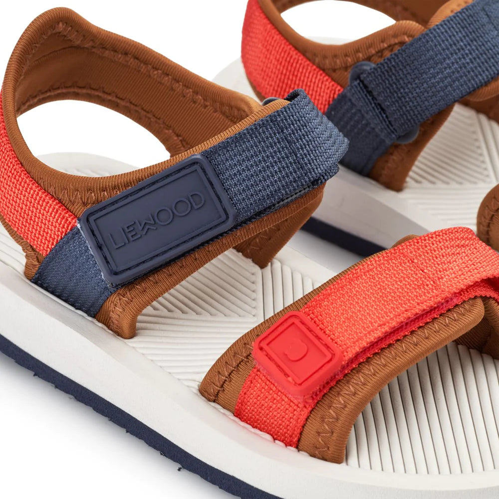 Monty Sandale extraleicht Midnight Navy Red