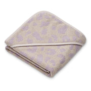 Alba hooded bath towel Leo Misty Lilac (baby size)