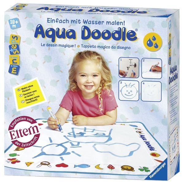 Lot de pailles en silicone Zoe, bleu multicolore
