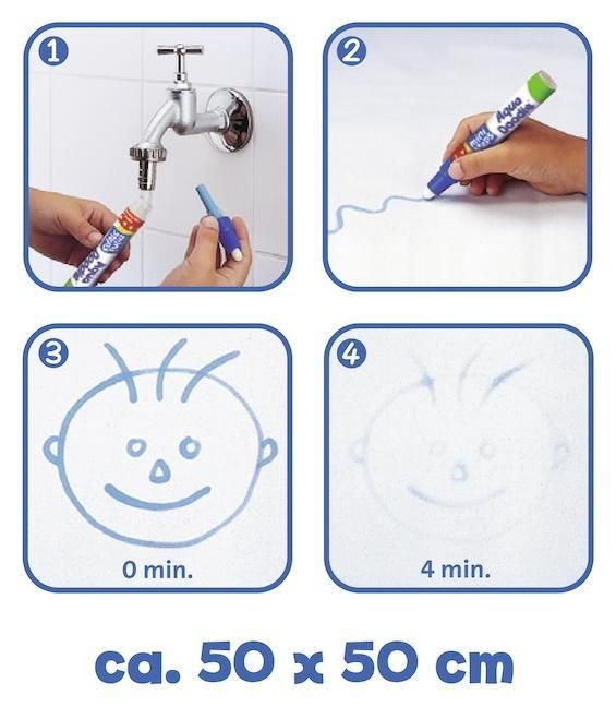 Lot de pailles en silicone Zoe, bleu multicolore
