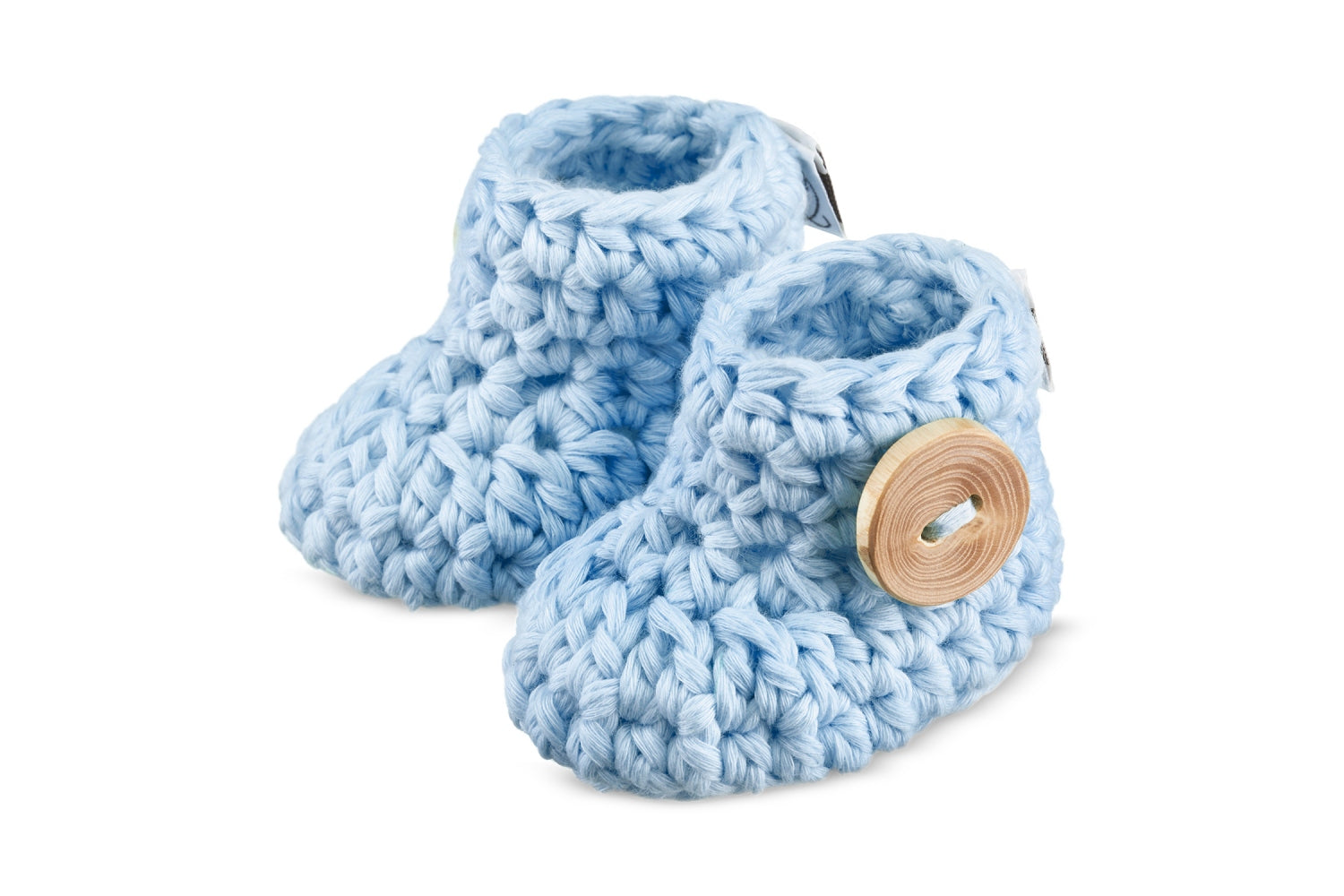 Baby Strick- Booties Blau