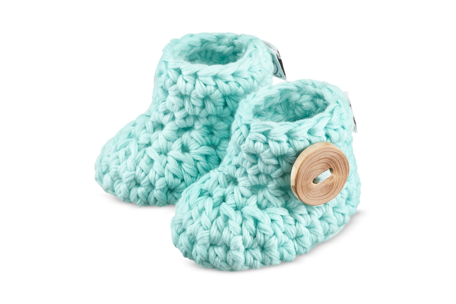 Baby Strick- Booties Mint