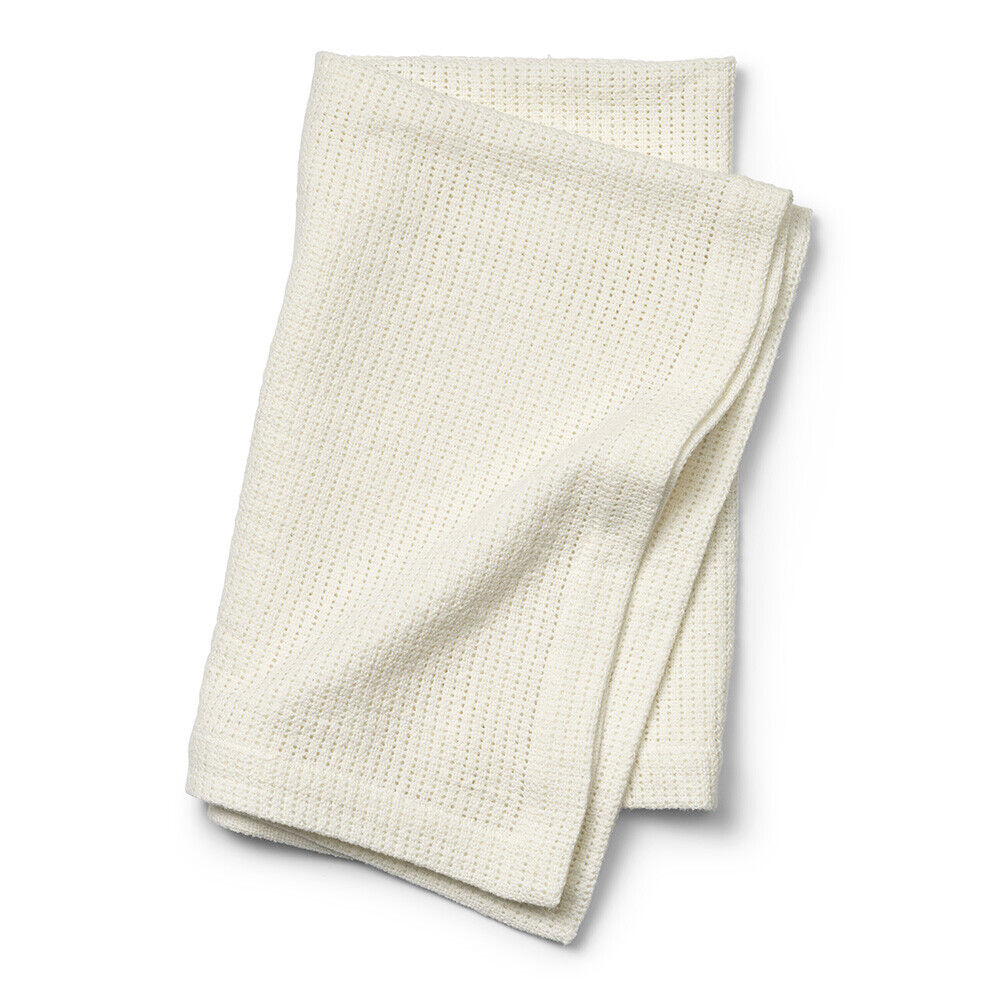 Summer knitted blanket Cellular Vanilla White 